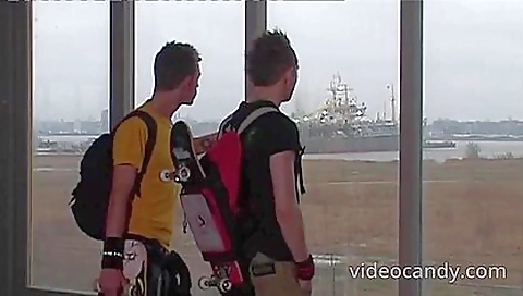 Blonde slutty fucking and cum plain