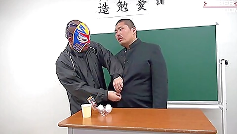 Asian milf gets fucked by her strappyed