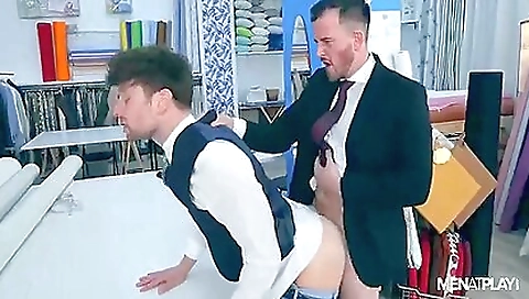 Sexy brunette hair in stockings and flograto sweetness