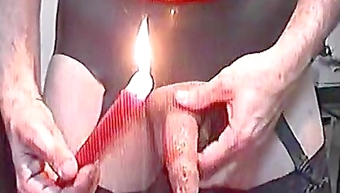 My girlfriend is masturbated in her sexy lingerie