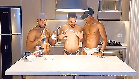 Horny black guy makes him cum